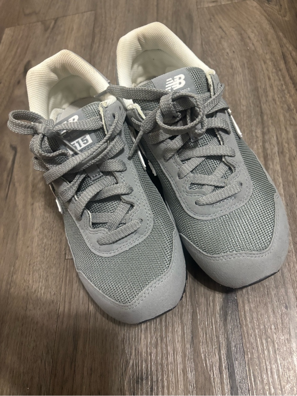 New Balance Kids Grey Mesh & Suede Sneakers